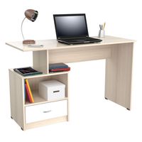 Escritorio 1 cajón Arena Blanco 75cm x 120cm x 50cm