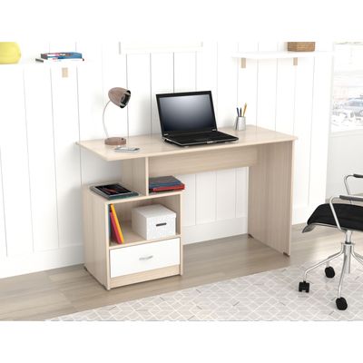 Imagen 2 del producto Escritorio 1 cajón Arena Blanco 75cm x 120cm x 50cm