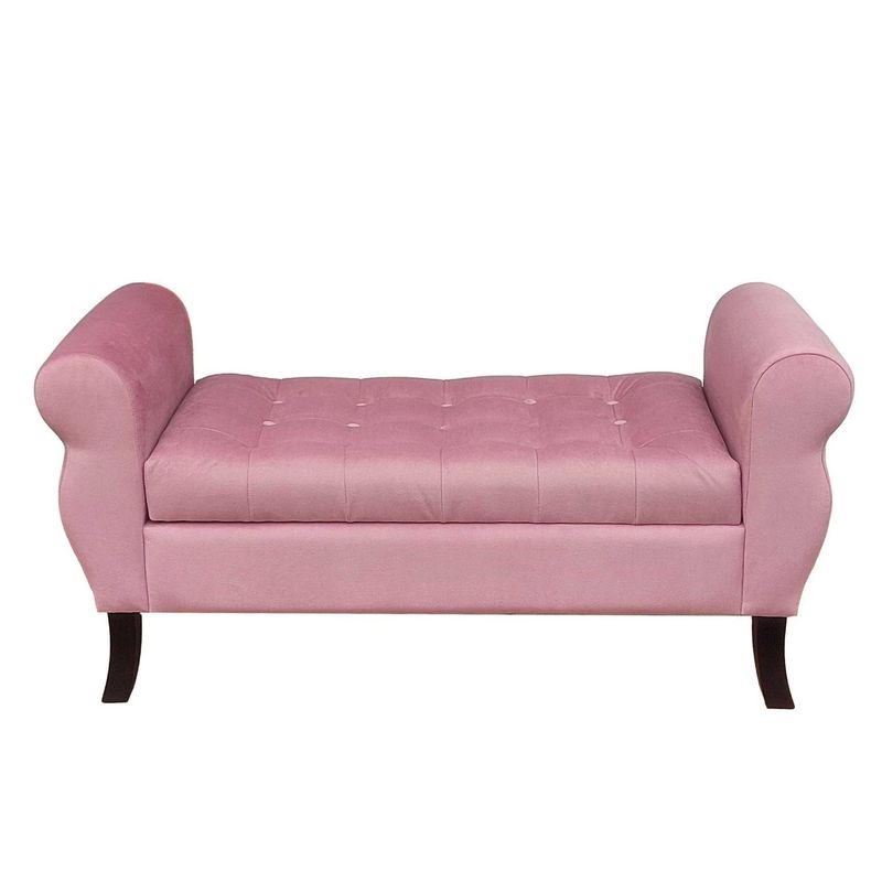 GENERICO - Banqueta Baúl Diva Color Palo De Rosa