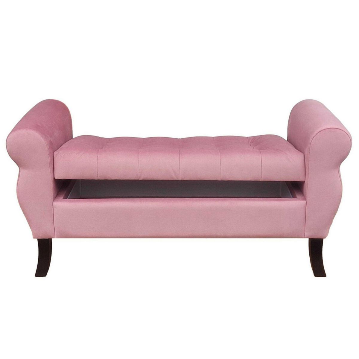 GENERICO - Banqueta Baúl Diva Color Palo De Rosa