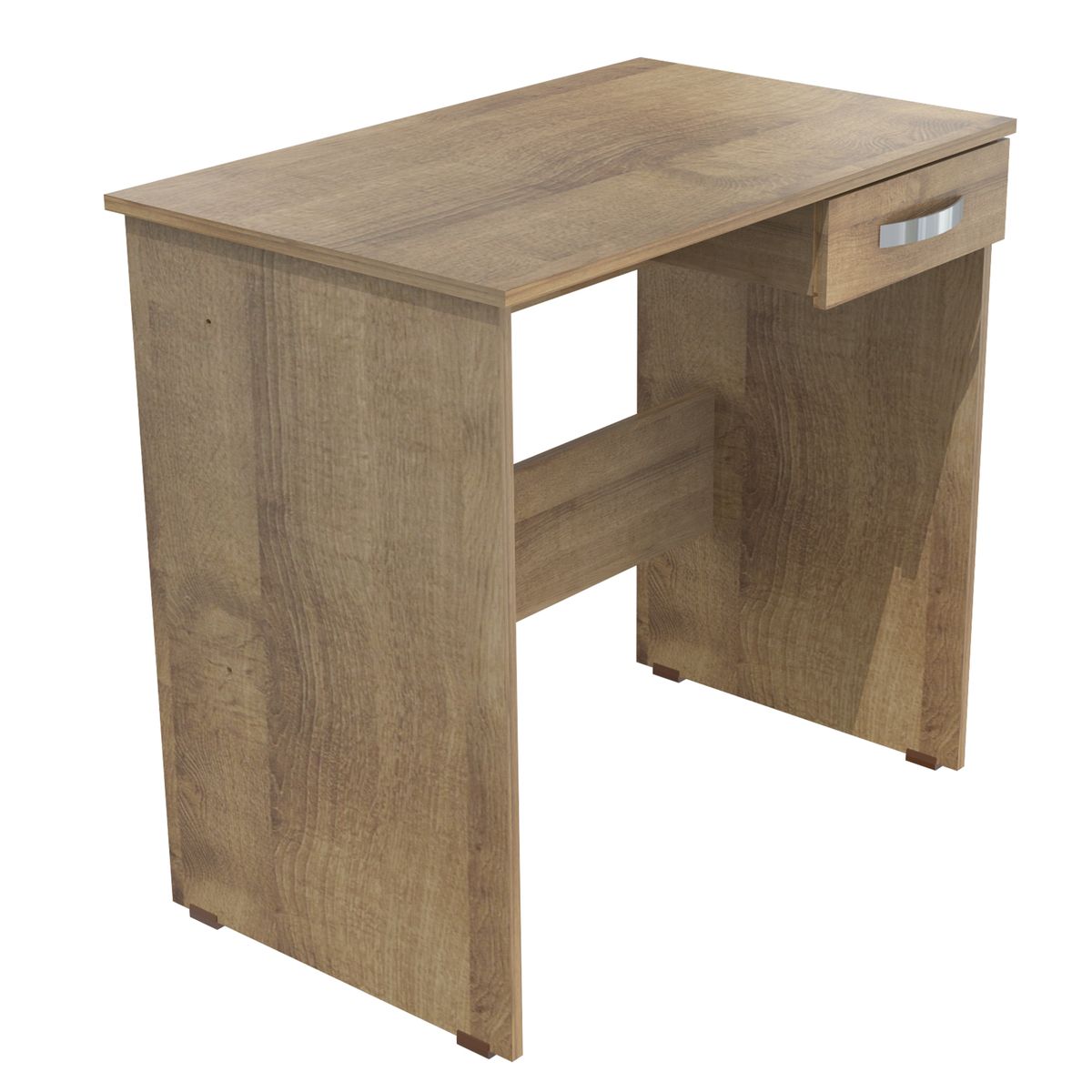 INVAL - Escritorio 1 cajón 75cmx80cmx40 cm amaretto