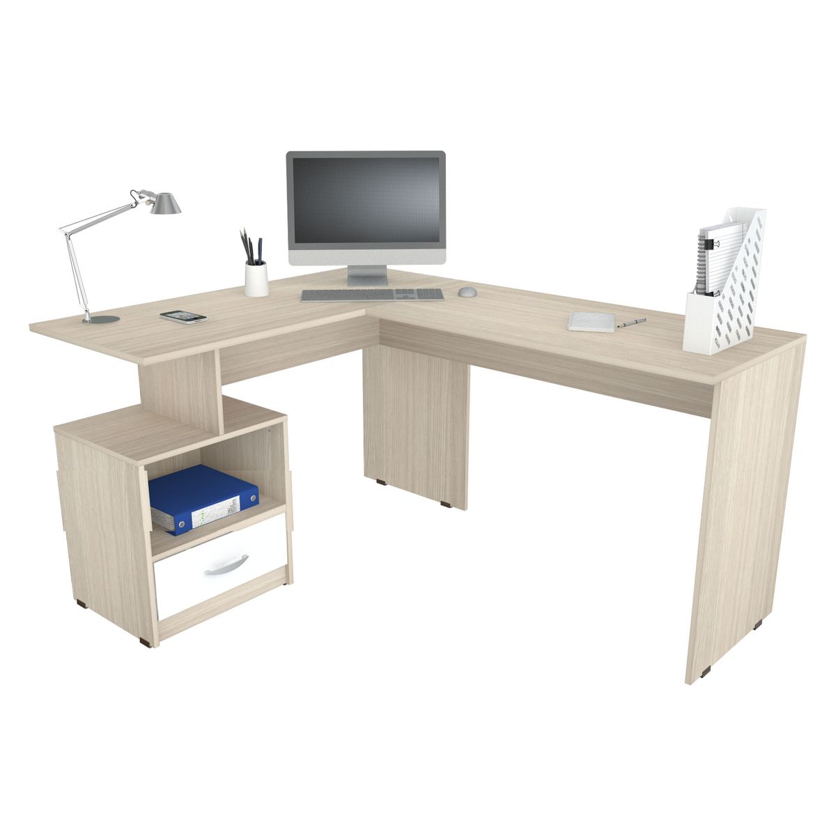 INVAL - Escritorio Arena Polar 75cmx150cmx120 cm