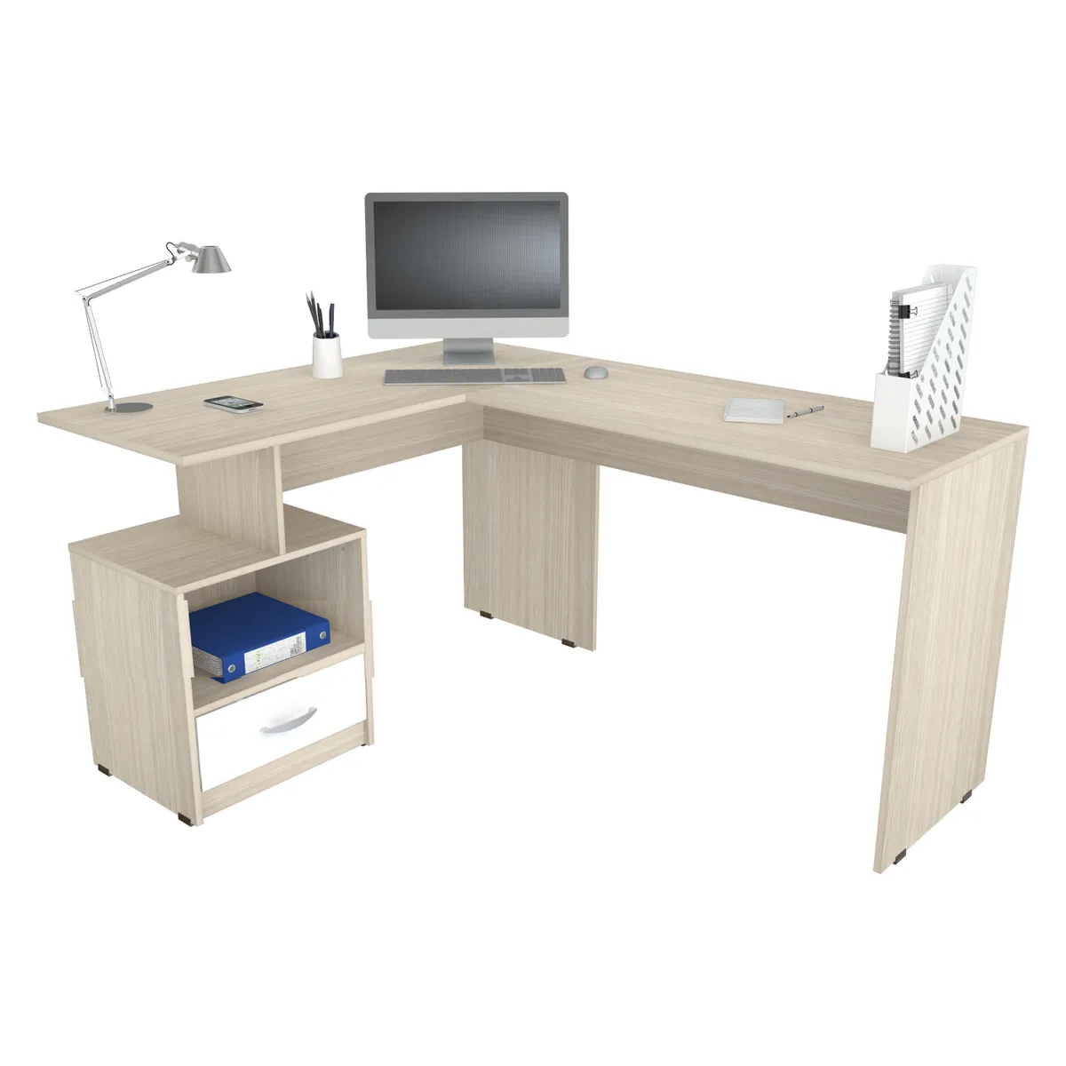 INVAL - Escritorio Arena Polar 75cmx150cmx120 cm