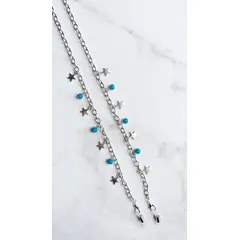 KALANIA - STRAPS DE LENTES ESTRELLAS AZUL
