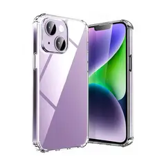 XUNDD - Carcasa para iPhone 14 Plus Transparente Reforzada