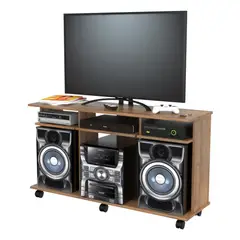 INVAL - Rack TV 50 " Amaretto 66,5cm x 120cm x 36cm