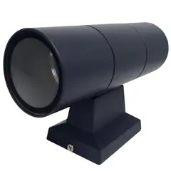 DRL LIGHTING - Apliqué circular bidireccional 2 luces GU10 50W gris oscuro