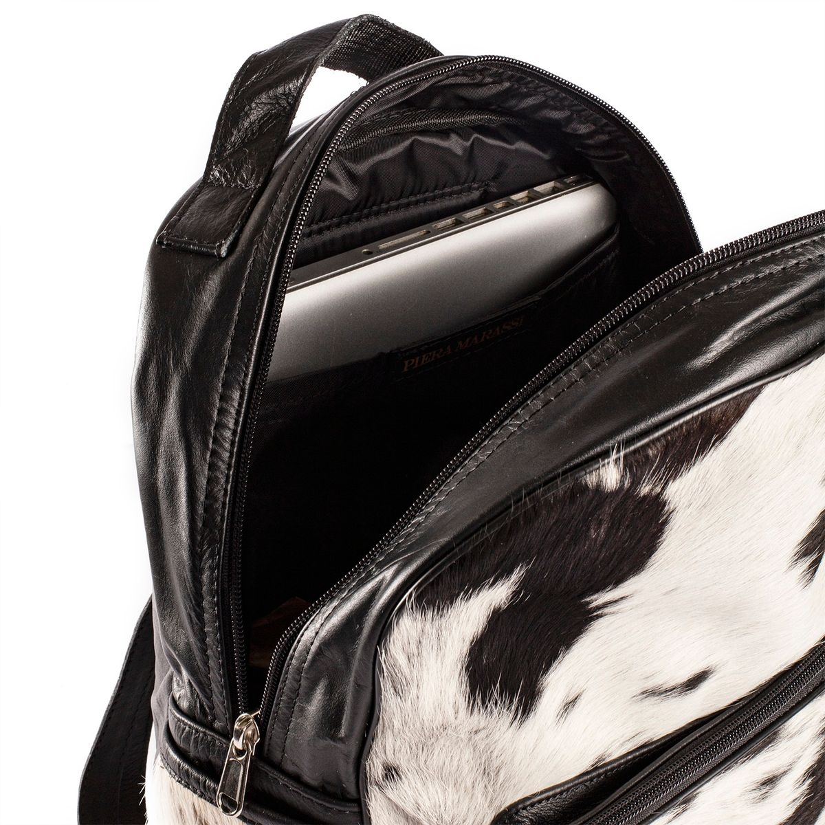 PIERA MARASSI - Mochila Piera Marassi cuero natural Modelo porta Notebook