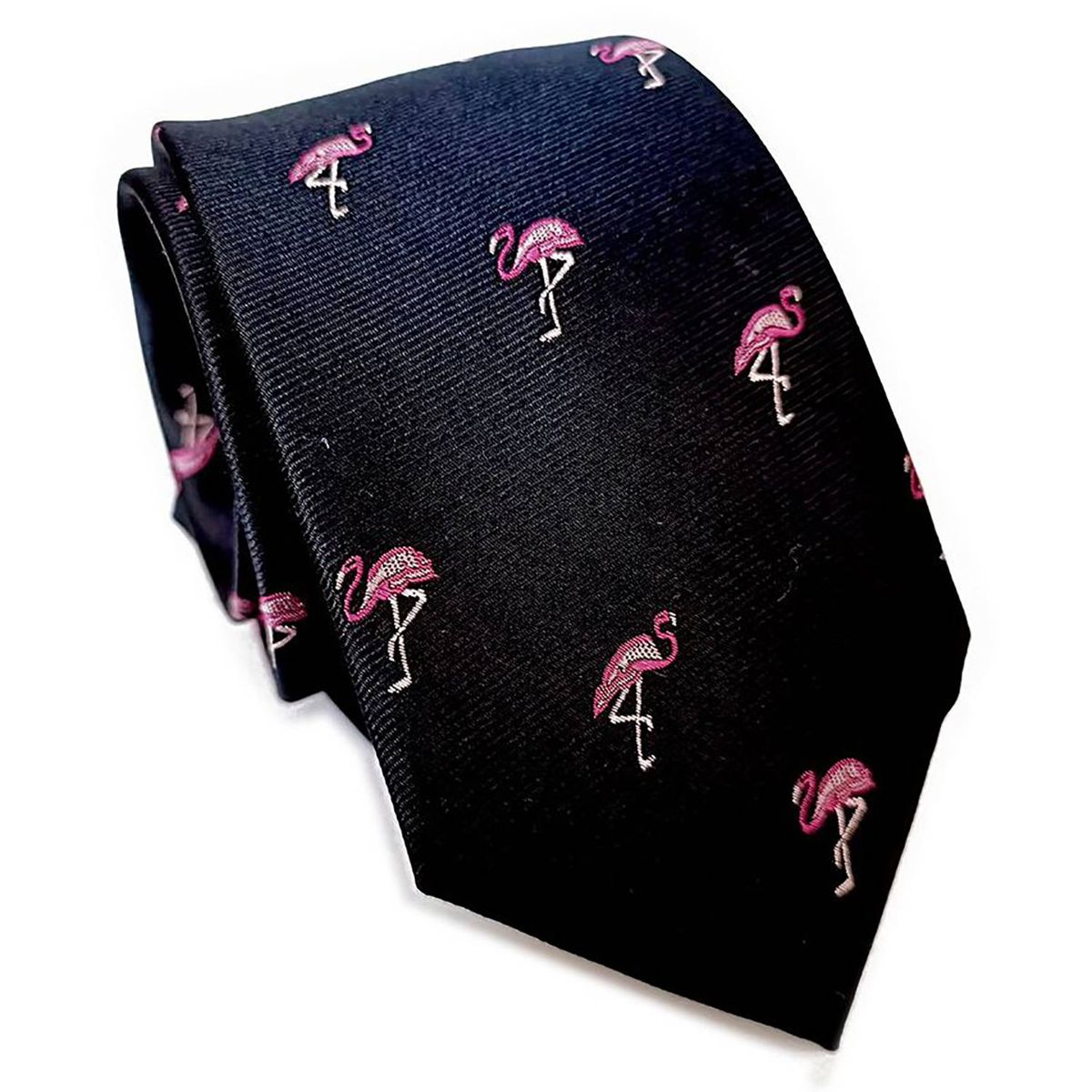 LUCIA CORBATAS - Corbata seda flamencos rosados Luciacorbatas