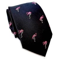 Corbata seda flamencos rosados Luciacorbatas