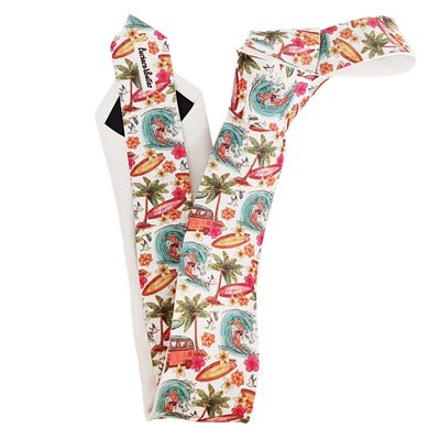 Imagen 2 del producto Corbata hombre blanca estampada diseño surf