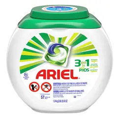 ARIEL - Pods Detergente 3 En 1 Cápsulas 57