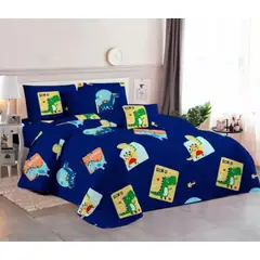 ANGELES DEL HOGAR - Cubrecama de verano Quilt Plaza y media Dinosaurio