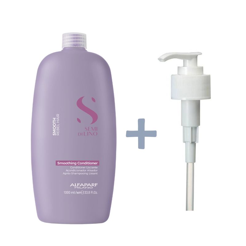ALFAPARF MILANO - Acondicionador  para cabellos rebeldes Smooth 1000 ML Alfaparf