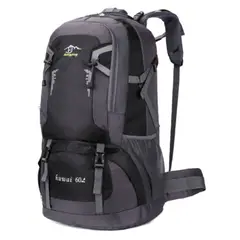 GENERICO - Mochila 60 Litros Camping Outdoor Trekking Negro
