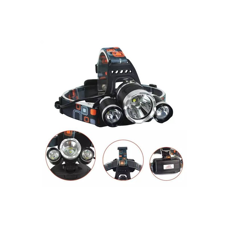 GENERICO - Linterna Led Minero Cabeza Cintillo 5000 Lumenes