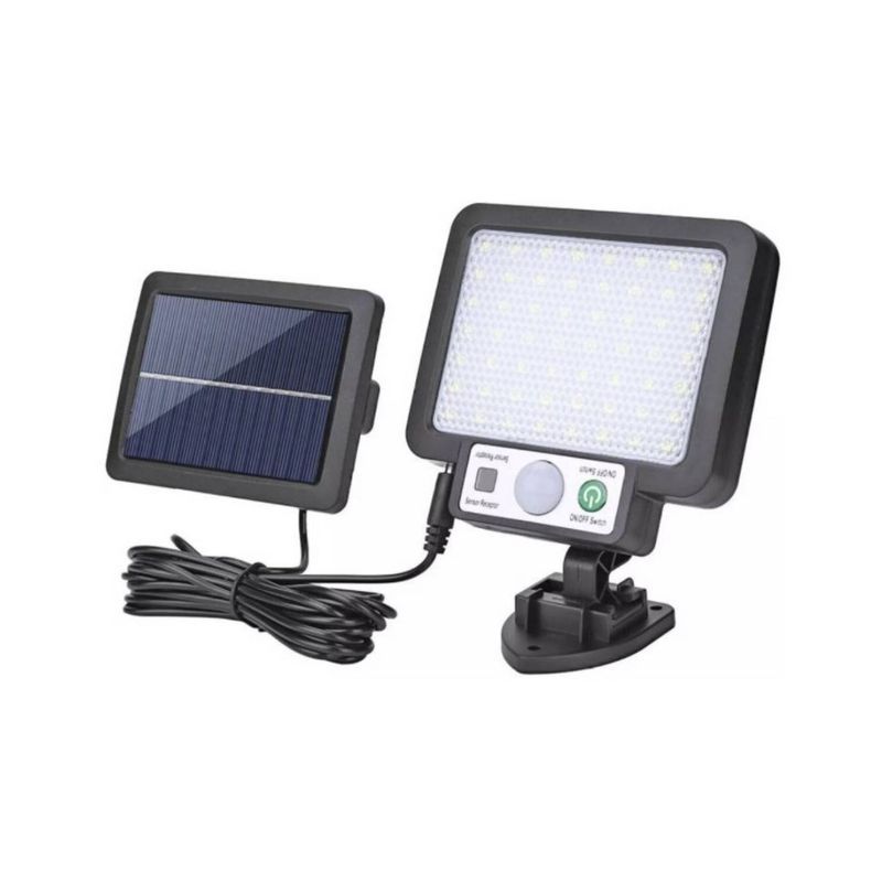 GENERICO - Lámpara Led Solar Con Sensor De Movimiento 15w
