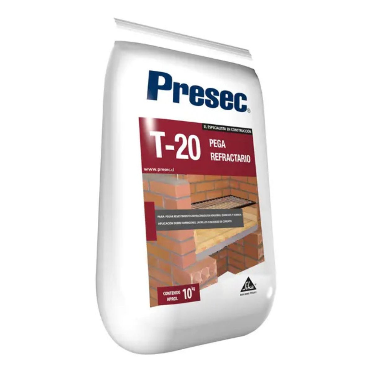 GENERICO - MORTERO REFRACTARIO 10KG T-20 PRESEC