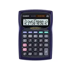CASIO - Calculadora WM-220MS Azul 12 Dígitos Resistente Agua