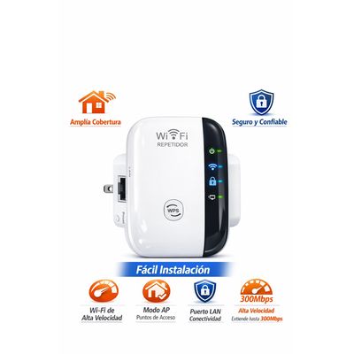 Imagen 2 del producto Repetidor Amplificador Wifi 300Mbps Extensor Senal Inalambrica Router AP Compacto