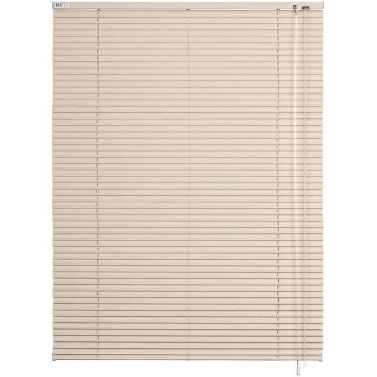 BERTEX - Persiana de aluminio Beige 95cm ancho x 230cm alto Láminas 25mm BERTEX