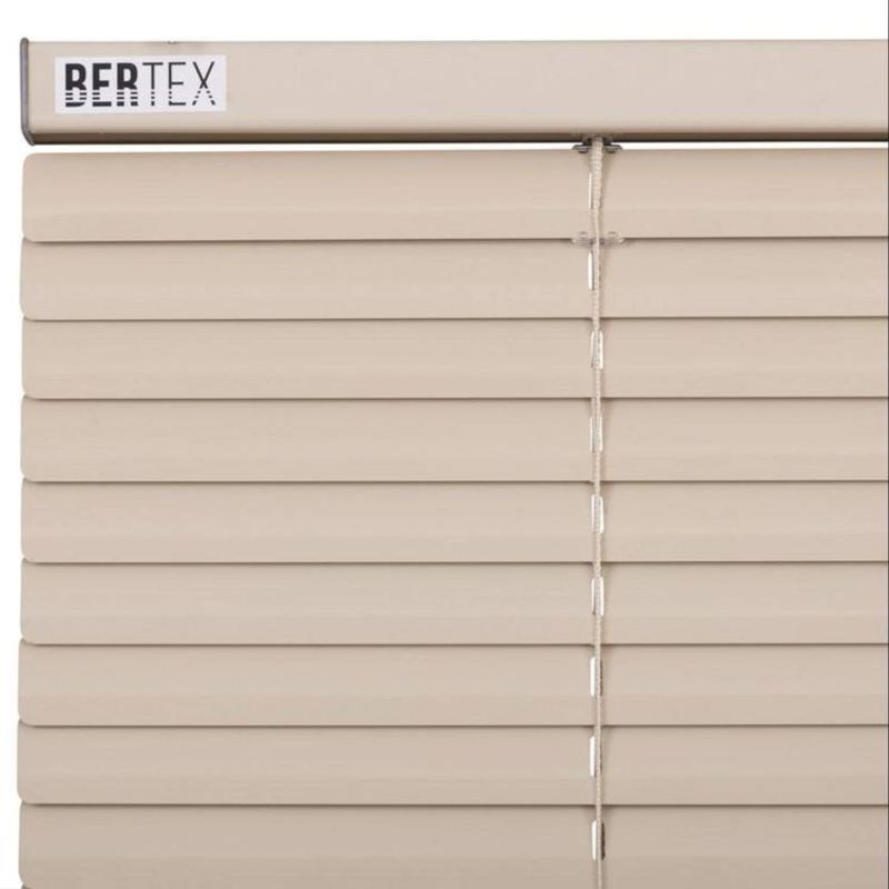BERTEX - Persiana de aluminio Beige 100cm ancho x230cm alto Láminas 25mm BERTEX