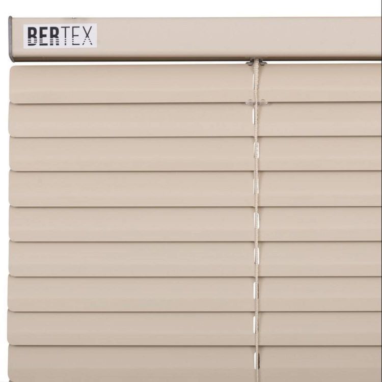 Persiana de aluminio Beige 110cm ancho x230cm alto Laminas 25mm