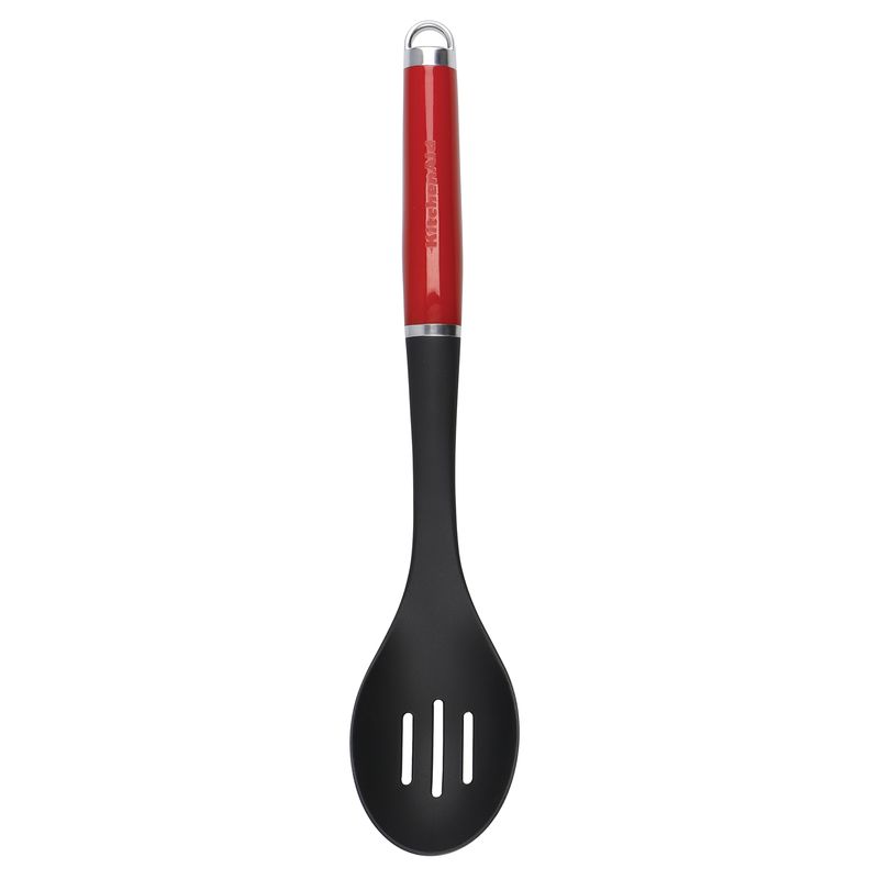 KITCHENAID - CUCHARA RANURADA NYLON MANGO ROJO