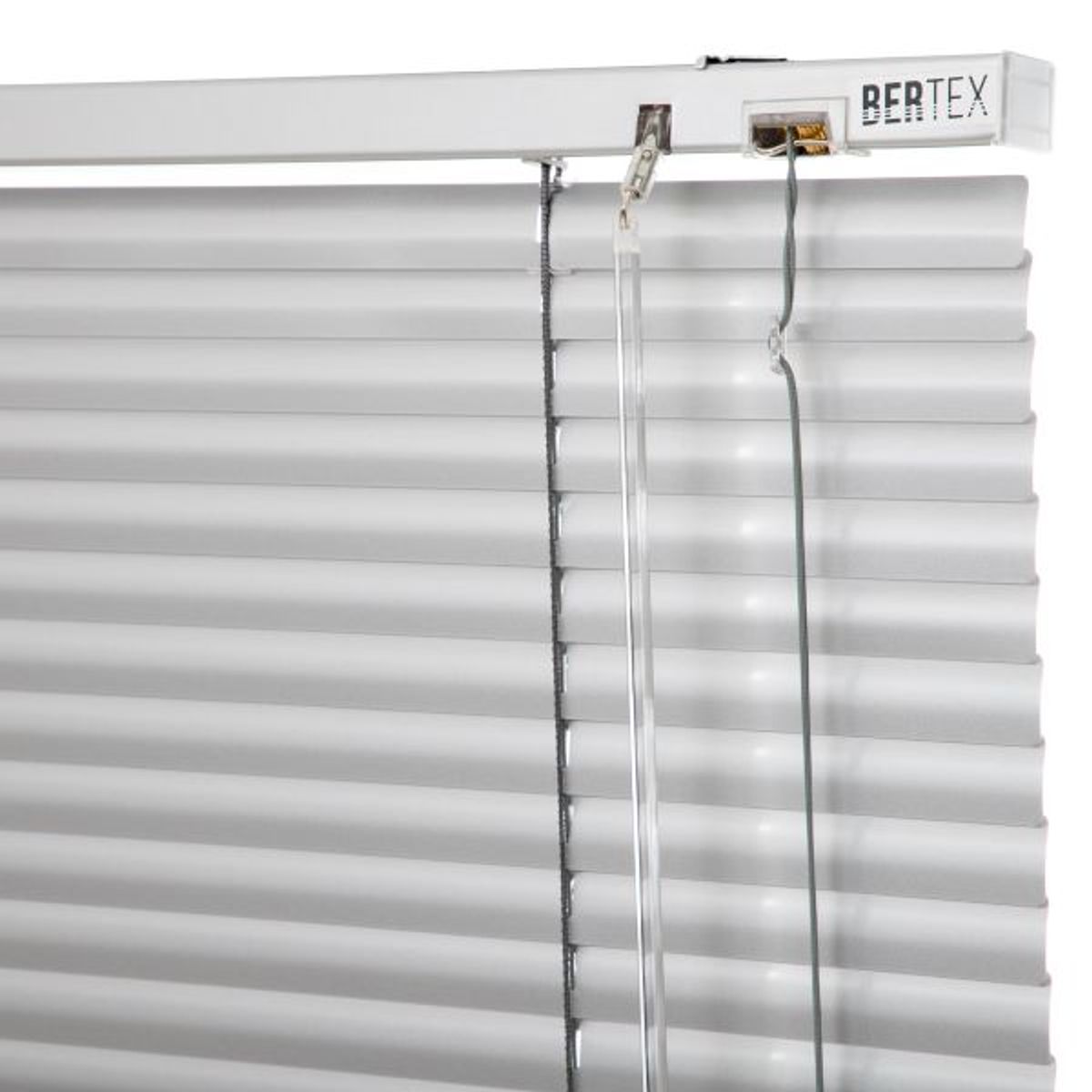 BERTEX - Persiana de aluminio Plata 100cm ancho x230cm alto Láminas 25mm BERTEX