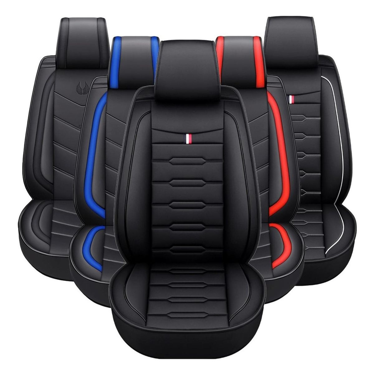 GRAND PRIX - Funda Cubre Asiento Auto Ecocuero Grand Prix Univer - Negro