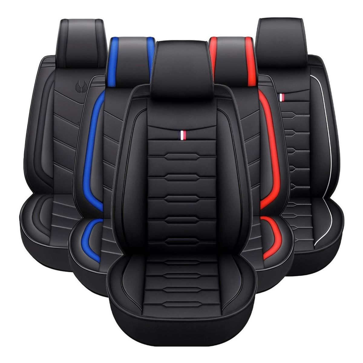 GRAND PRIX - Funda Cubre Asiento Auto Ecocuero Grand Prix Univer - Negro