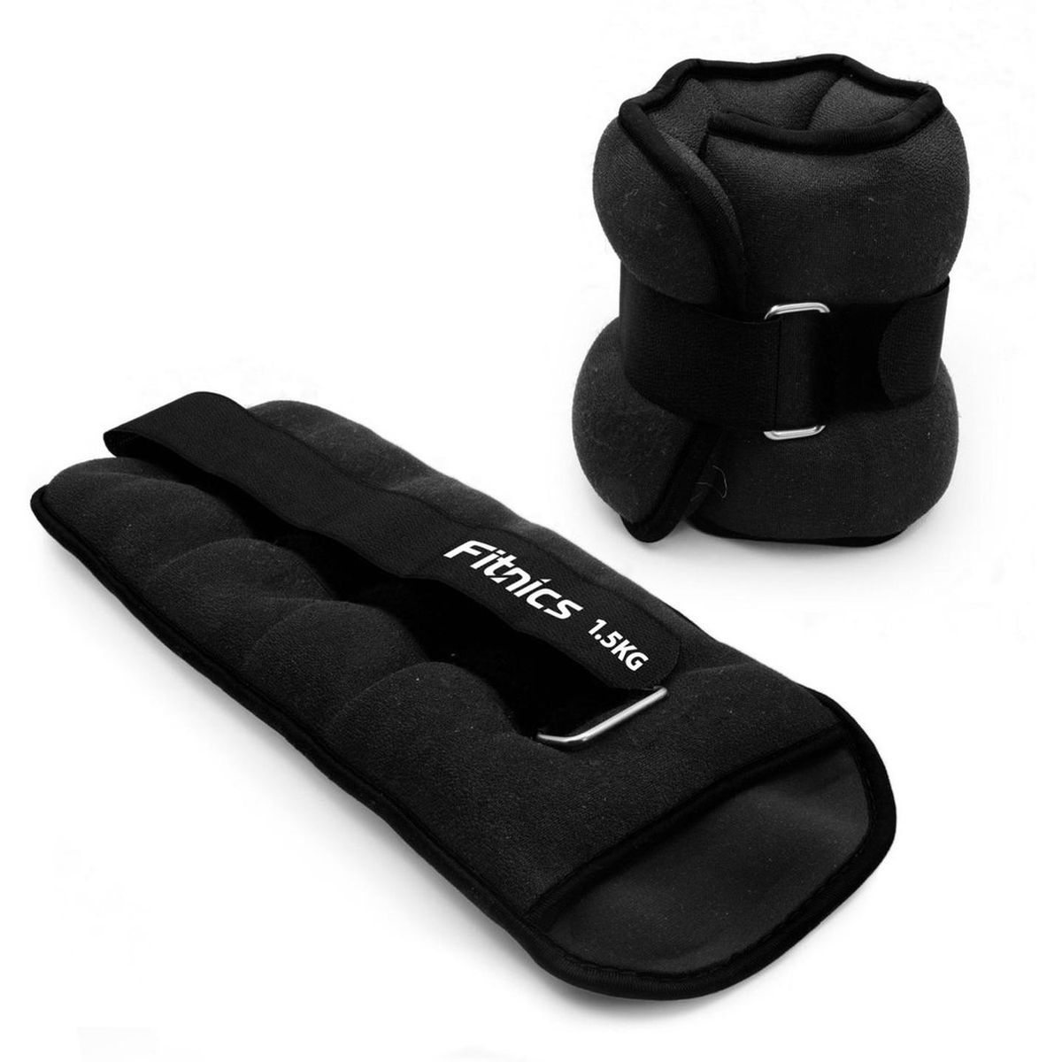FITNICS - Pesas Tobillo Muñeca Tobilleras Set 2 De 1,5kg C/u Total 3kg