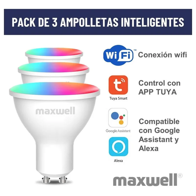 Ampolletas Inteligentes Google Home Mini Bombillas Compatibles