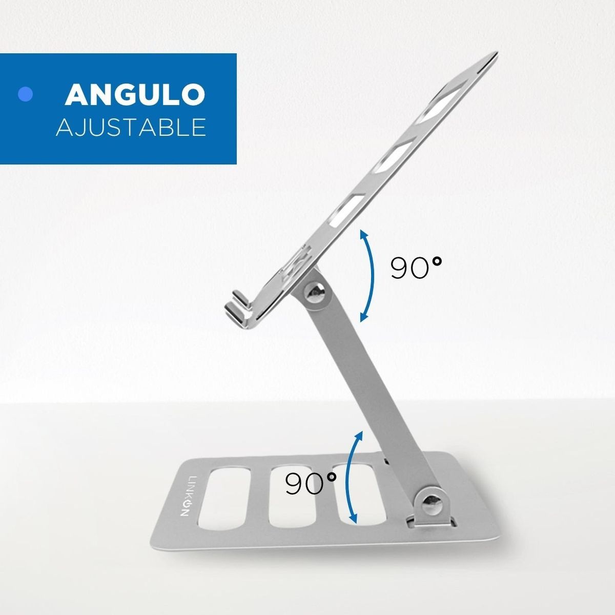 LINKON - Soporte Base Alzador Para Mac Macbook Notebook 10-17 Alumin