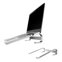 Soporte Base Alzador Aluminio Para Notebook Y Macbook 10-18
