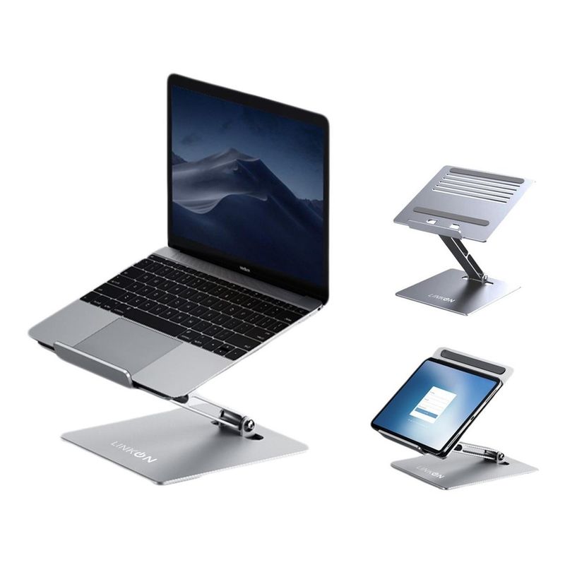 LINKON - Soporte Base Ajustable Para Mac Macbook Notebook Alum 10-17