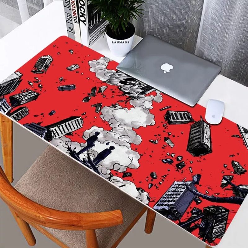 DEFF - Mouse Pad Gamer Caos Ciudad  90x40