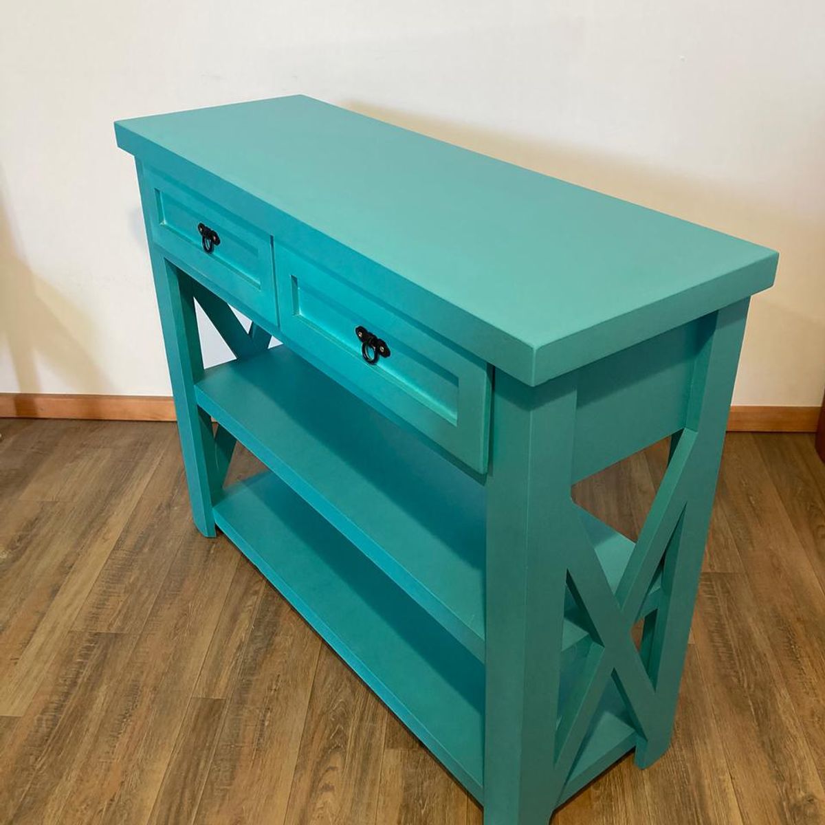 GENERICO - Mesa de arrimo calipso con 2 cajones