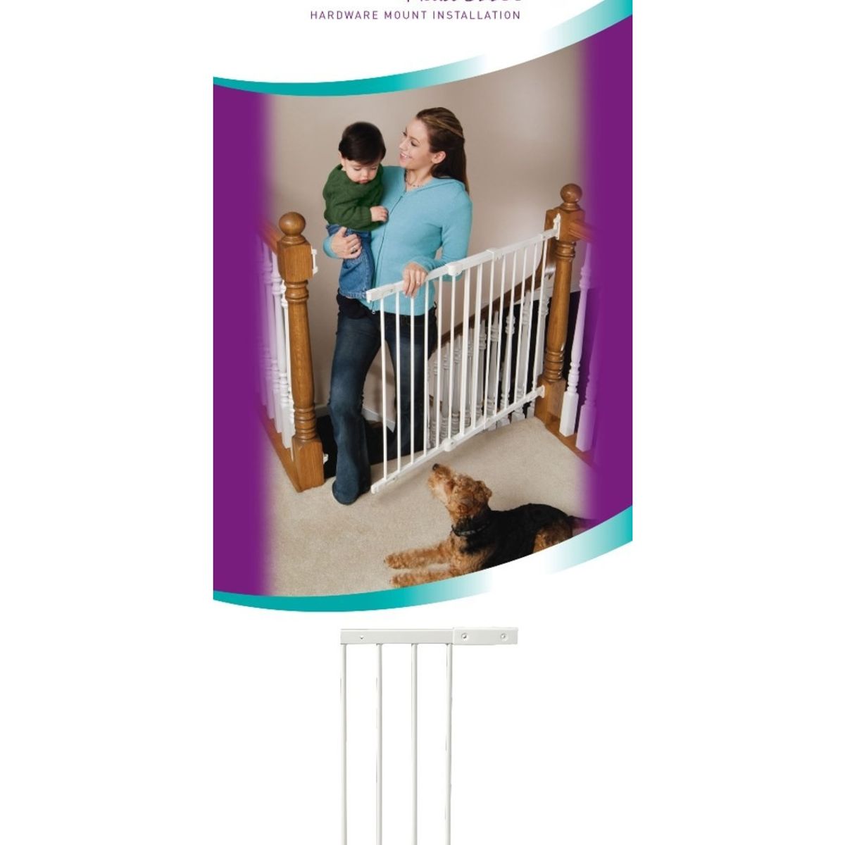 KIDCO - Extensión de 25cm para Puerta de Seguridad de montaje en Angulo - Blanco