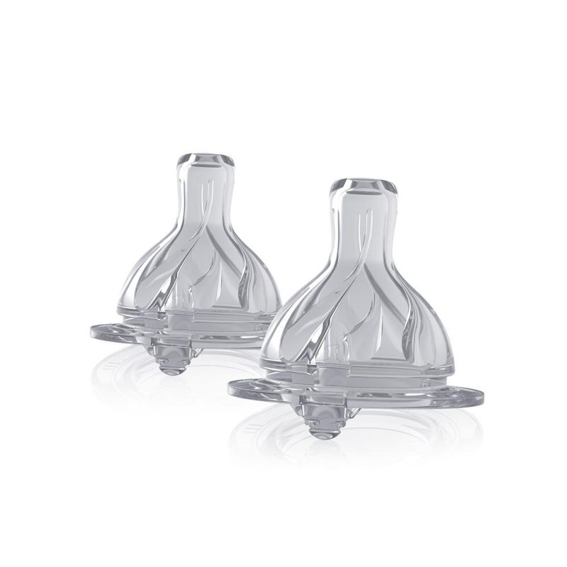 BEBEK - Set de 2 Tetinas SenseFlo™ (Flujo Medio) - Blanco