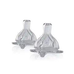 BEBEK - Set de 2 Tetinas SenseFlo™ (Flujo Medio) - Blanco