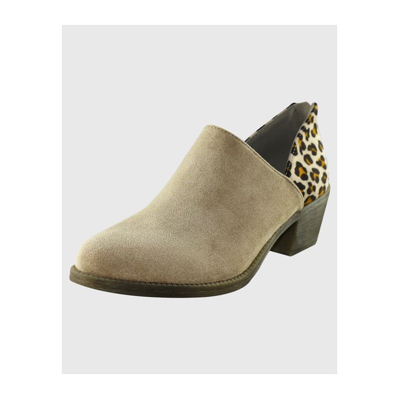 DINASTELLA - Botin bajo animal print Khaki Danicolle
