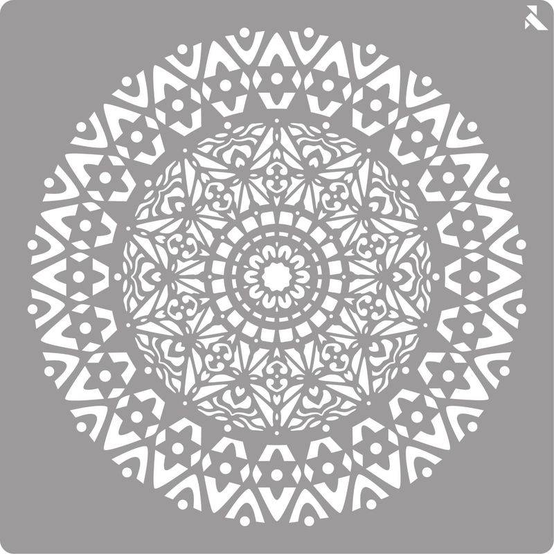 LA PAJARITA - Stencil Paredes Mandala 40 x 40