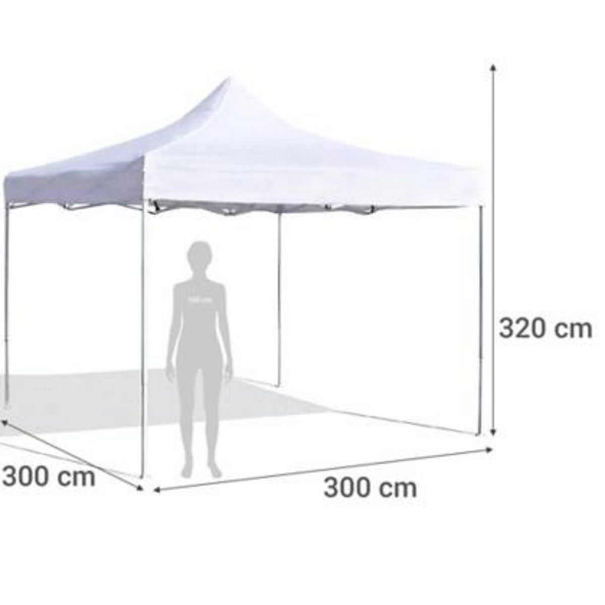 SOMBRATEC - Toldo Plegable Premium 3x3 m azul tipo araña