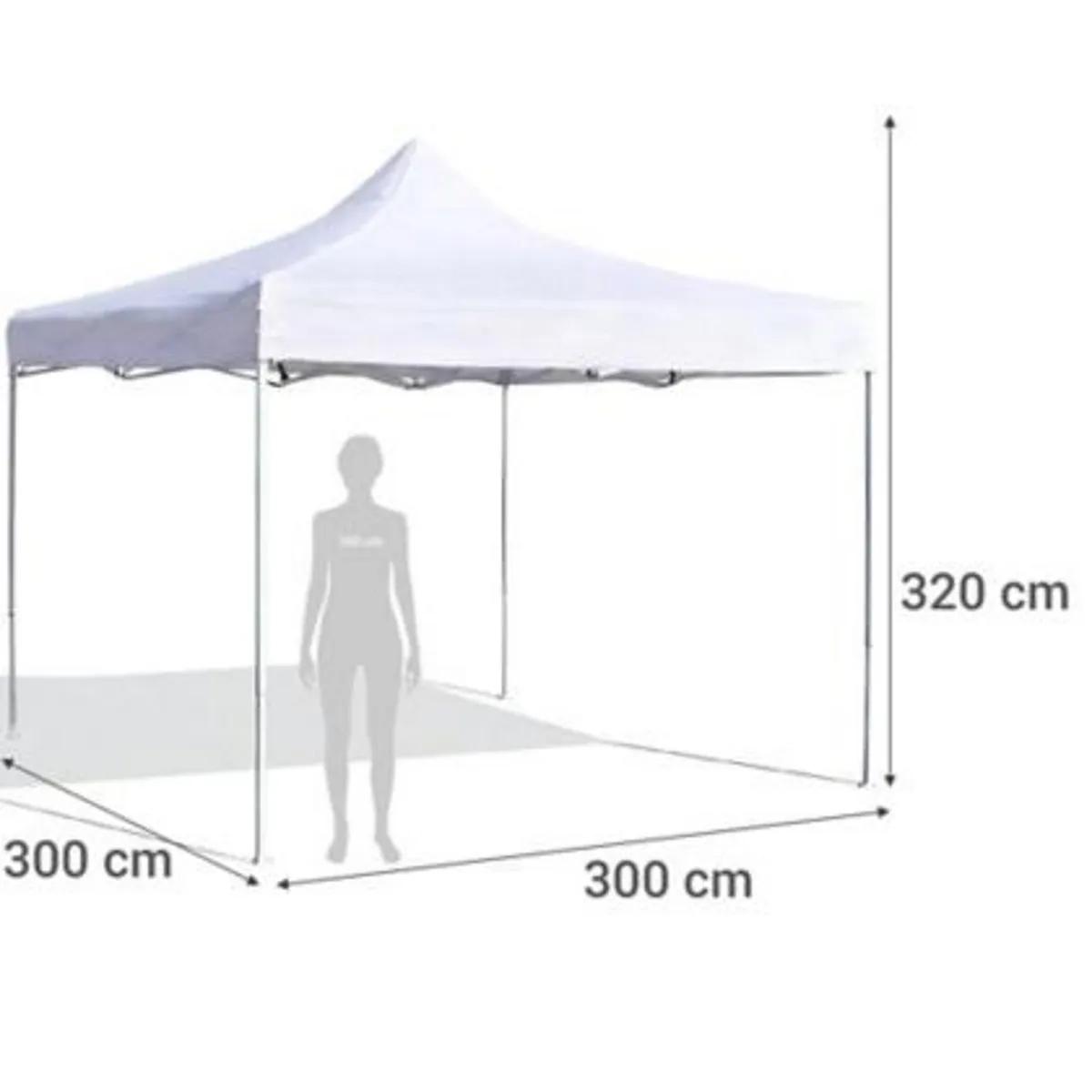 SOMBRATEC - Toldo Plegable 3x3 m azul tipo araña