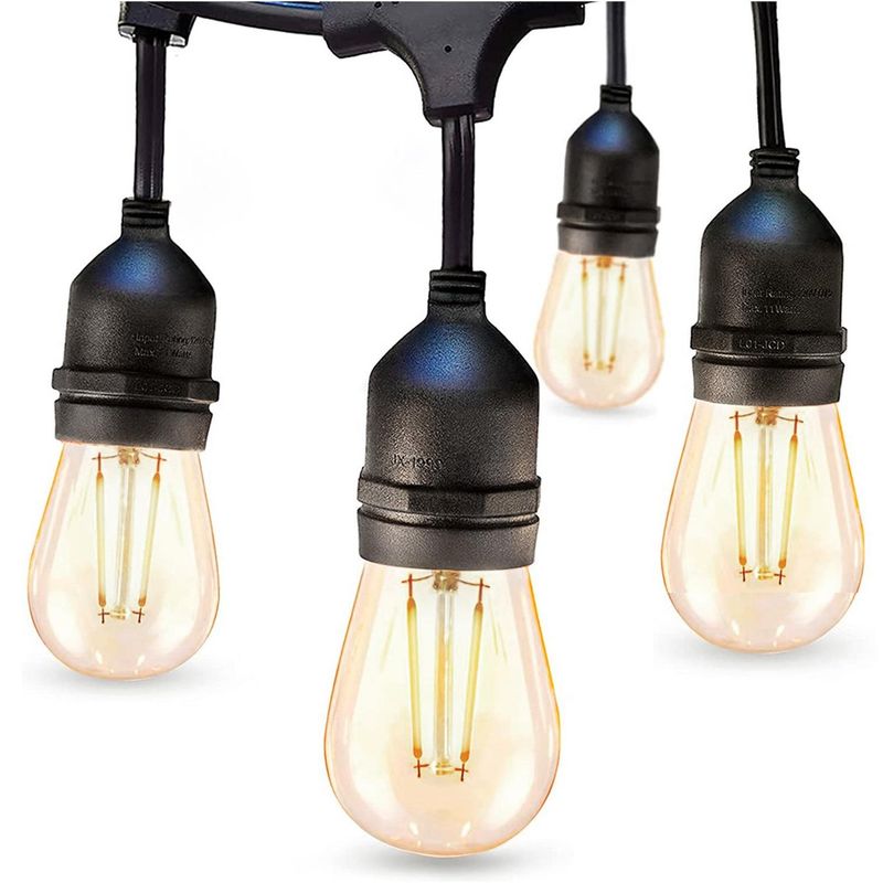 MAXWELL - Guirnalda Luces Led 10 Metros Unible Exterior +10 Ampolleta - Amarillo