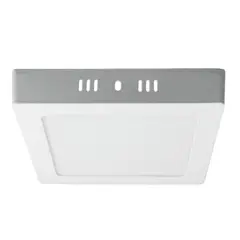 DRL LIGHTING - Panel Led Sobrepuesto Cuadrado 12W Luz Cálida