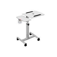 Multimesa ajustable con ventilador para notebook blanca