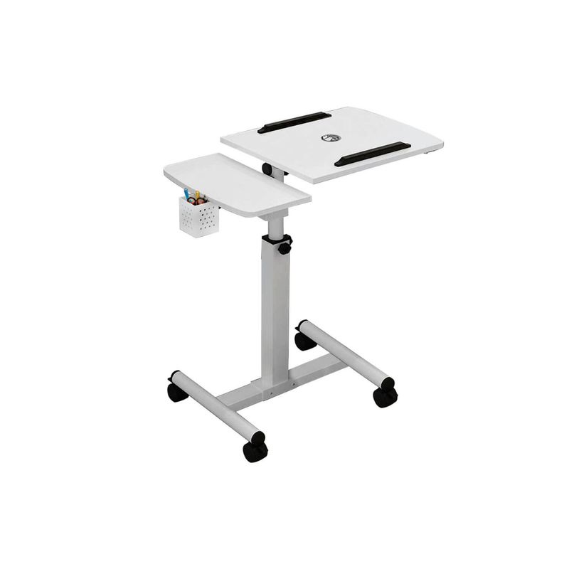 GENERICO - Multimesa ajustable con ventilador para notebook blanca