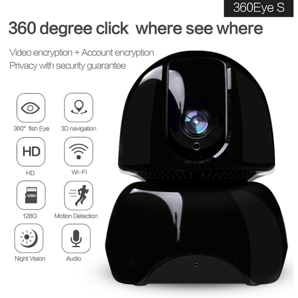 MUNDO ONLINE - Camara Monitor Bebe Seguridad Con Microfono 360° Wifi